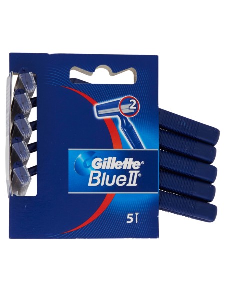 gillette blue ii rasoi radi e getta bilama - 5 pezzi - classic: tuttocasashop.live: igiene e cura della persona