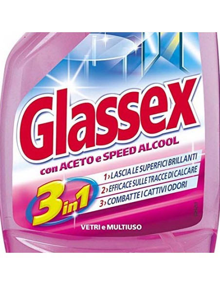glassex detergente multiuso 500ml - con aceto: tuttocasashop.live: pulizia e cura della casa