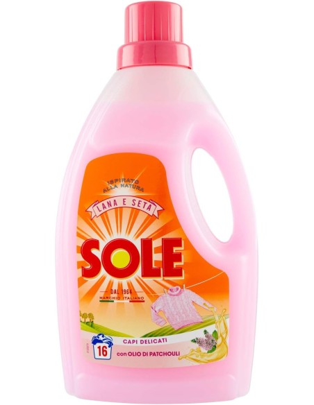 sole detersivo liquido 16 lavaggi 1l - capi delicati - classico: tuttocasashop.live: prodotti per bucato e tessuti