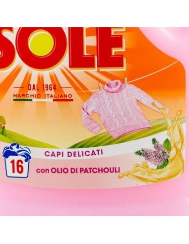 sole detersivo liquido 16 lavaggi 1l - capi delicati - classico: tuttocasashop.live: prodotti per bucato e tessuti