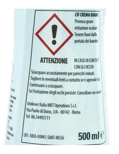 cif crema detergente cremoso - 500ml - classico: tuttocasashop.live: pulizia e cura della casa