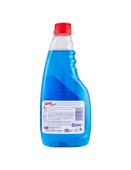 glassex detergente multiuso 500ml - con ammoniaca - ricarica: tuttocasashop.live: pulizia e cura della casa