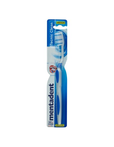 mentadent spazzolino tecnic clean - medio - setole medie: tuttocasashop.live: igiene e cura della persona