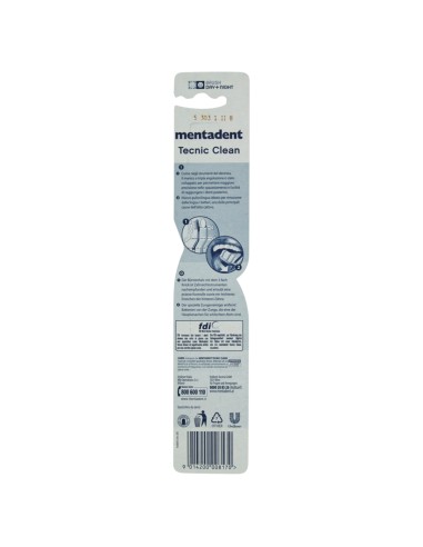 mentadent spazzolino tecnic clean - medio - setole medie: tuttocasashop.live: igiene e cura della persona