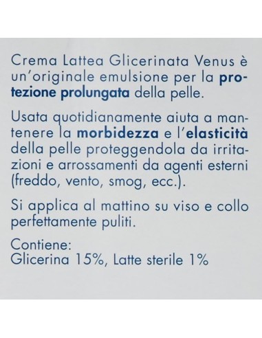 venus crema viso 50ml - glicerinata - protettiva emoliente: tuttocasashop.live: igiene e cura della persona