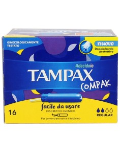 tampax compak assorbenti igienici interni - 16 pezzi - formato regular: tuttocasashop.live: igiene e cura della persona