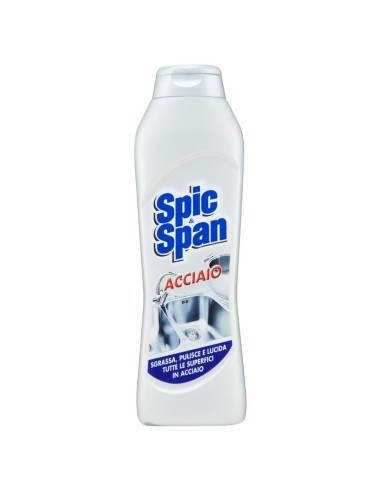 spic&span detergente per acciaio e inox - 500ml - pulisce e lucida: tuttocasashop.live: pulizia e cura della casa