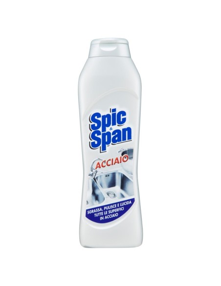 spic&span detergente per acciaio e inox - 500ml - pulisce e lucida: tuttocasashop.live: pulizia e cura della casa