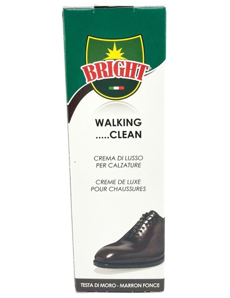 bright lucido per scarpe in crema tubo 50ml - testa di moro - marrone scuro: tuttocasashop.live: prodotti per bucato e tessuti