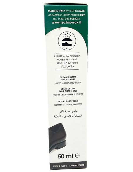 bright lucido per scarpe in crema tubo 50ml - testa di moro - marrone scuro: tuttocasashop.live: prodotti per bucato e tessuti