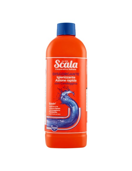 scala disgorgante in gel per tubature 1000ml - con candeggina: tuttocasashop.live: pulizia e cura della casa