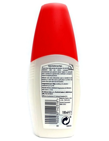autan insetto repellente vapo 100ml - family care: tuttocasashop.live: igiene e cura della persona