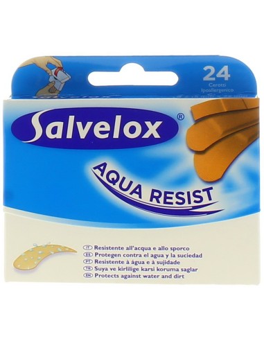 salvelox aquaresist cerotti per ferite - 24 pezzi - misure assortite: tuttocasashop.live: igiene e cura della persona