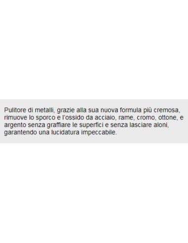sidol lucida metalli universale - 75ml - per tutti i tipi di metallo: tuttocasashop.live: pulizia e cura della casa