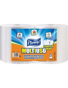 carta multiuso bobine 2 rotoli xxl multiuso - 1300g - cellulosa pura ovatta: tuttocasashop.live: carta & monouso
