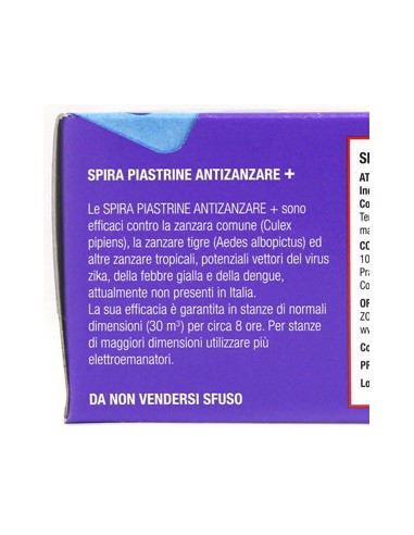 spira piastrine insetticida - 30 pezzi - antizanzare - zanzaricida: tuttocasashop.live: pulizia e cura della casa