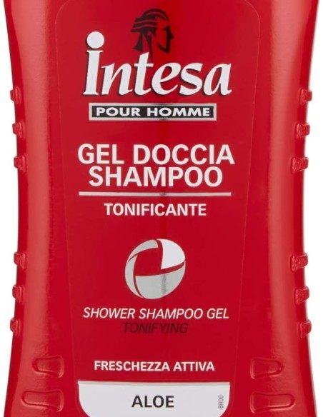 intesa pour homme doccia shampoo - 250ml - tonificante - aloe: tuttocasashop.live: igiene e cura della persona