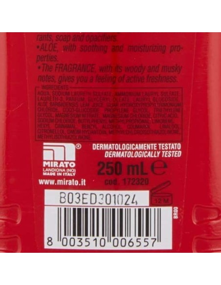 intesa pour homme doccia shampoo - 250ml - tonificante - aloe: tuttocasashop.live: igiene e cura della persona