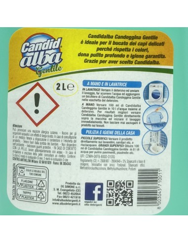 alba candeggina delicata per bucato - 2 litri - per capi bianchi e colorati: tuttocasashop.live: prodotti per bucato e tessuti