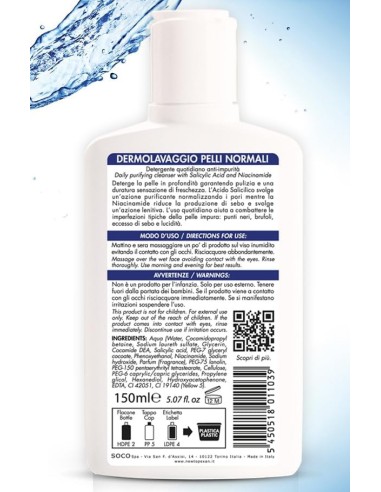 topexan detergente lavaviso - 150ml - pelli normali o grasse - brufoli: tuttocasashop.live: igiene e cura della persona