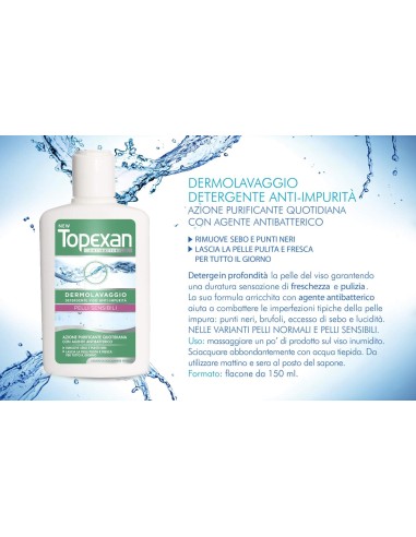 topexan detergente lavaviso - 150ml - pelli sensibili - brufoli: tuttocasashop.live: igiene e cura della persona
