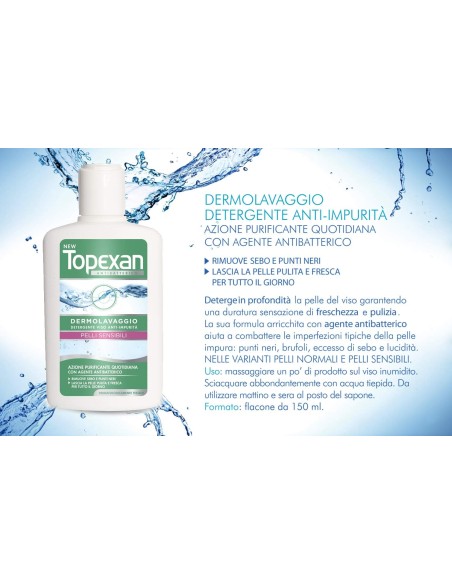 topexan detergente lavaviso - 150ml - pelli sensibili - brufoli: tuttocasashop.live: igiene e cura della persona