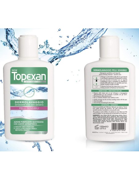 topexan detergente lavaviso - 150ml - pelli sensibili - brufoli: tuttocasashop.live: igiene e cura della persona