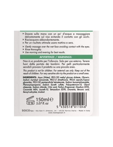 topexan detergente lavaviso - 150ml - pelli sensibili - brufoli: tuttocasashop.live: igiene e cura della persona