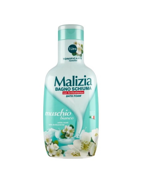 malizia bagnoschiuma 1000ml - muschio bianco: tuttocasashop.live: igiene e cura della persona