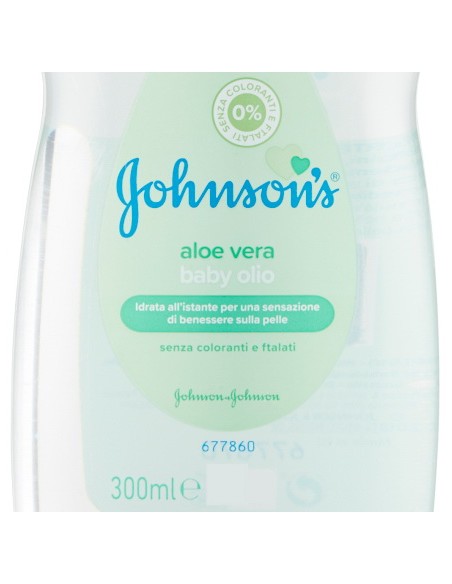 johnson's baby olio 300ml - aloe: tuttocasashop.live: igiene e cura della persona