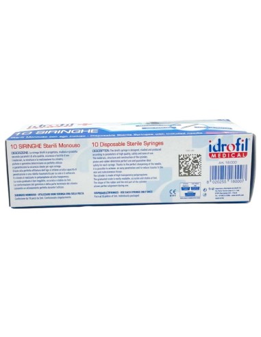 idrofil siringhe monouso sterili - 5ml - 10 pezzi - ago indolore: tuttocasashop.live: igiene e cura della persona