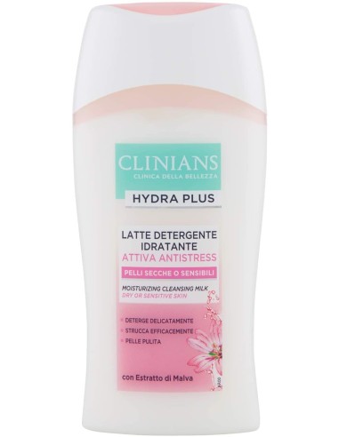 clinians hydra plus latte detergente 200ml - pelli secche sensibili - malva: tuttocasashop.live: igiene e cura della persona