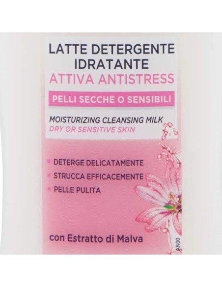 clinians hydra plus latte detergente 200ml - pelli secche sensibili - malva: tuttocasashop.live: igiene e cura della persona