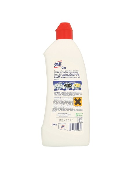smac gas 500ml - detergente per piastre e fornelli: tuttocasashop.live: pulizia e cura della casa