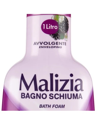 malizia bagnoschiuma 1000ml - mora e muschio: tuttocasashop.live: igiene e cura della persona