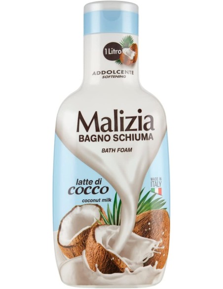 malizia bagnoschiuma 1000ml - cocco: tuttocasashop.live: igiene e cura della persona