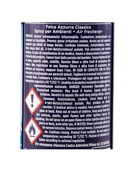 felce azzurra aria di casa deodorante - spray 250ml - classico - original: tuttocasashop.live: pulizia e cura della casa
