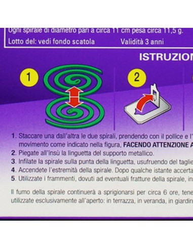 spira spirali antizanzara 10pz - spiralette - camping - spazi aperti: tuttocasashop.live: pulizia e cura della casa