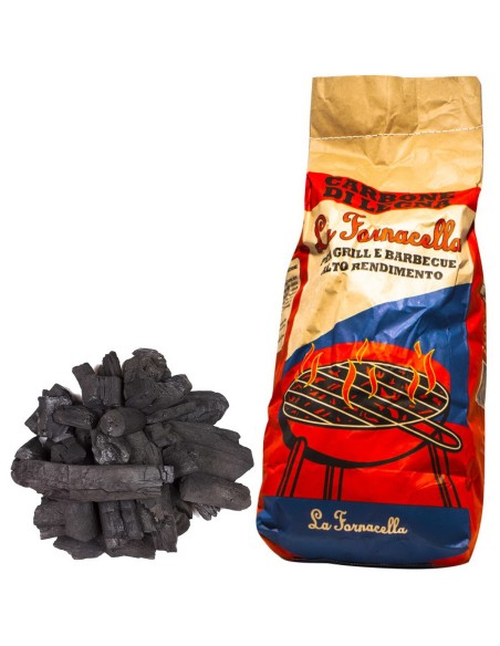 la fornacella carbone di legna - 2.5 kg - bbq - barbecue grill arrosto: tuttocasashop.live: altro - bazar