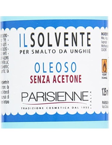 parisienne solvente levasmalto per smalto unghie 125ml - oleoso: tuttocasashop.live: igiene e cura della persona