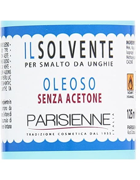 parisienne solvente levasmalto per smalto unghie 125ml - oleoso: tuttocasashop.live: igiene e cura della persona