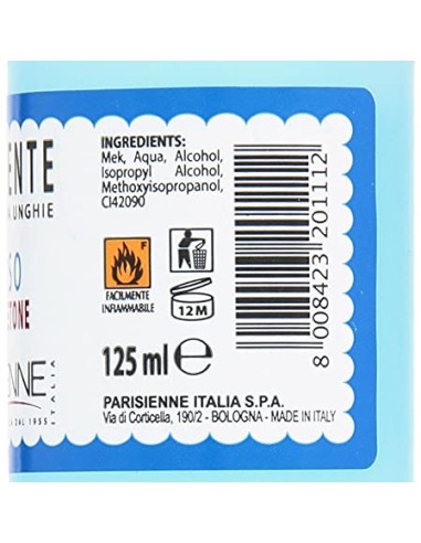 parisienne solvente levasmalto per smalto unghie 125ml - oleoso: tuttocasashop.live: igiene e cura della persona