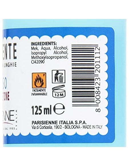 parisienne solvente levasmalto per smalto unghie 125ml - oleoso: tuttocasashop.live: igiene e cura della persona