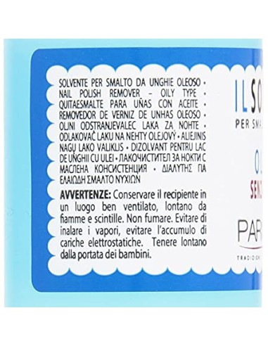 parisienne solvente levasmalto per smalto unghie 125ml - oleoso: tuttocasashop.live: igiene e cura della persona