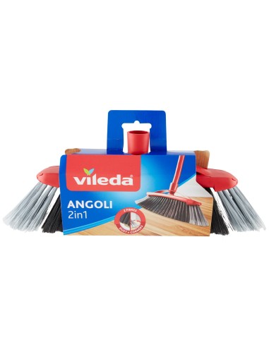 vileda scopa 2in1 angoli - doppia fibra - attacco universale a vite: tuttocasashop.live: pulizia e cura della casa