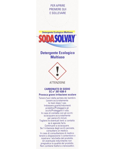 soda solvay - detergente ecologico multiuso - 1kg - economico - efficace: tuttocasashop.live: pulizia e cura della casa