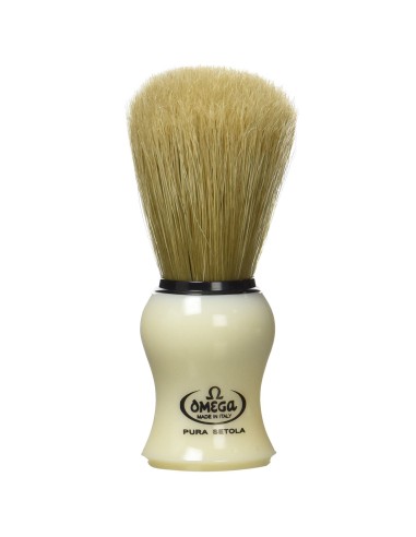 omega pennello da barba avorio - art. 10066 - made in italy: tuttocasashop.live: igiene e cura della persona