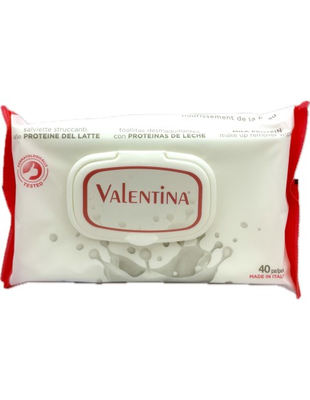 valentina make-up 40 salviettine struccanti - dermatologicamente testate: tuttocasashop.live: igiene e cura della persona