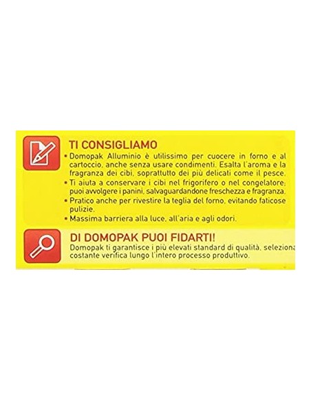 domopak alluminio per alimenti - 16 metri: tuttocasashop.live: carta & monouso