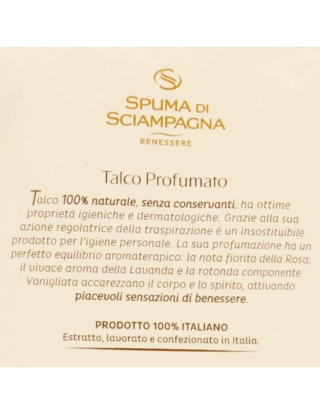 spuma di sciampagna talco in busta - 75 grammi: tuttocasashop.live: igiene e cura della persona